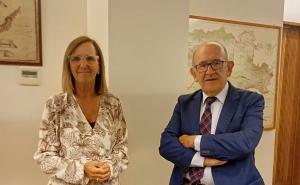 La presidenta de la CHD se reúne con el director general de Infraestructuras y Sostenibilidad Ambiental